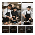 thumbnail image 4 of 6pzs Gorro De Cheff Gorro Para Cocina Estilo Turbante Unisex Malubero Negro, 4 of 5