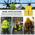 thumbnail image 7 of Uxcell High Visibility Reflective Safety Vest, Class 2 Construction Work Vest Smooth Zipper Front for Construction Safety Use Gold, 7 of 7