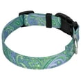 thumbnail image 4 of Country Brook Petz® Deluxe Green Paisley Reflective Dog Collar, Small, 4 of 6