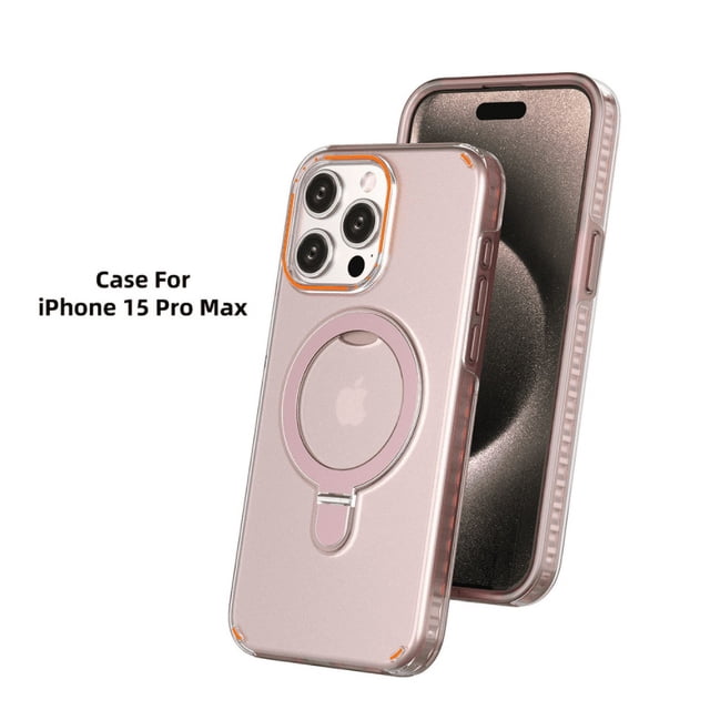 Phone Case for Iphone 14 15 plus pro max true wireless charging case with Mobile phone holder