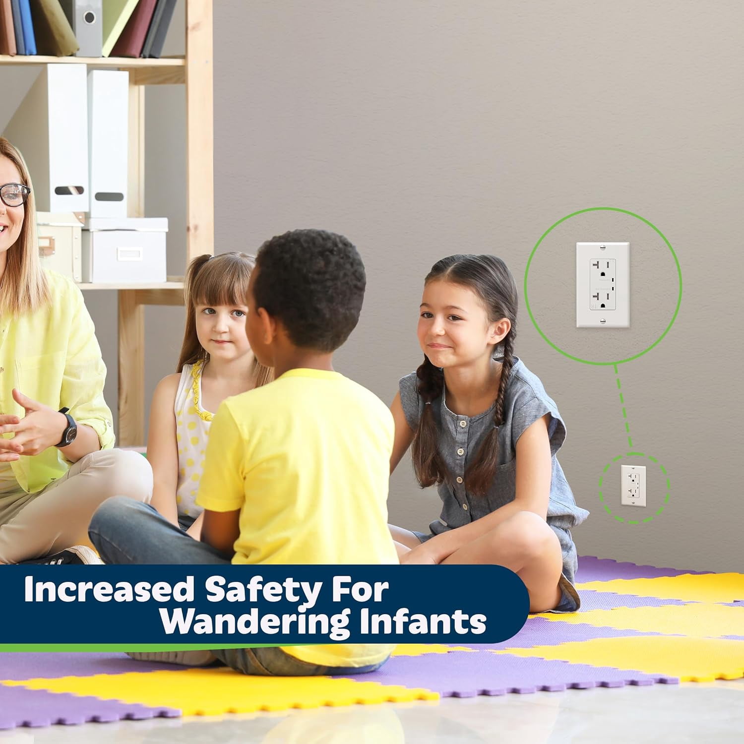 TOPGREENER Decorator Receptacle Outlet Surge Protector and Grounding Indicator, Child Safe, Tamper-Resistant, Self-Grounding, 900 Joules, 2-Pole, 20A 125V, UL Listed, TGTRSS220R, White