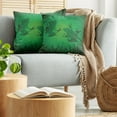 thumbnail image 5 of Ambesonne Green Throw Pillow Cover 2 Pack, Tropic Banana Tree Leaf, 20", Green, 5 of 7
