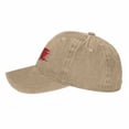 thumbnail image 2 of Canada Flag Baseball Cap Vintage Soft Washed Denim,Golf Dad Hat Adjustable Trucker Hats for Men Women Unisex Adult,Natural, 2 of 6