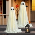 thumbnail image 4 of Decoraciones de Halloween VersaCharm Spooky Ghost con luces, paquete de 2, 4 of 9