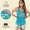 thumbnail image 6 of LazyOne Matching Pajamas for Women, Cute Pajama Shorts and Tank Top Set, Manatee (No Wake Zone, X-Small), 6 of 7
