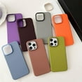 thumbnail image 2 of Pure Color & Neutral Color Frosted Slim & Thin Case Compatible with iPhone Case(Black,iPhone 15 Pro Max), 2 of 8