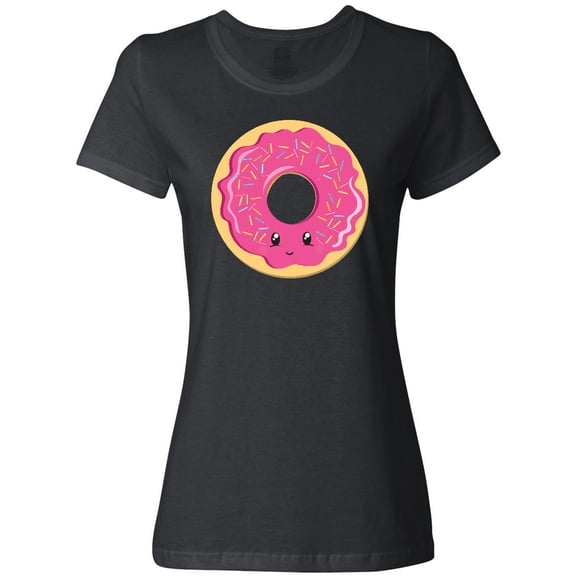 Inktastic Hot Pink Donut Women's T-Shirt