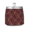 thumbnail image 7 of Yayeee Ashtray with Lid for Cigarette Smokeless Stainless Steel Home Ash Holder, Circular Gold Pattern, 7 of 7