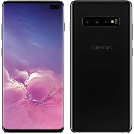 SAMSUNG Galaxy S10 Plus G975U 128GB, Black Unlocked Smartphone - Very Good Condition (Used)
