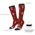thumbnail image 4 of Logiee Merry Christmas Print Gift Stocking Stuffers,Adult Stockings,Novelty Socks,Funny Socks Birthday Running Walking Sleeping, 4 of 6