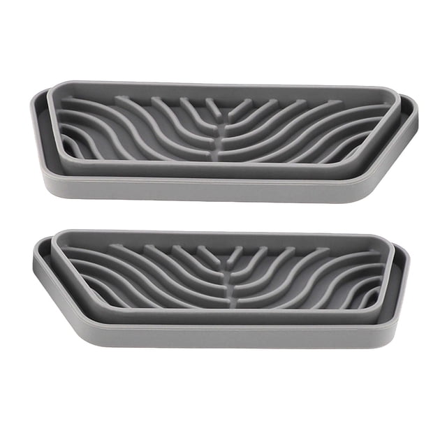 Cuttable Refrigerator Drip Catcher, 2 Pack Refrigerator Drip Tray Catcher Silicone Refrigerator Water Drip Tray Catcher for for Samsungs Fridge Accessories