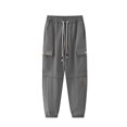 thumbnail image 7 of YLSDY Outdoor Hiking Pants for Men Plus Size Solid Loose Fit Trouser Casual Fashion Elastic Waist Comfy Pant with Pockets Gray XL, 7 of 7