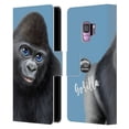 thumbnail image 1 of Head Case Designs Officially Licensed Animal Club International Faces Gorilla Leather Book Wallet Case Cover Compatible with Samsung Galaxy S9, 1 of 6