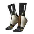 thumbnail image 1 of Balery Two Bottles Of Red And White Wine Calcetas Largas con Estampado para Hombre y Mujer – Suaves y Transpirables, Talla Única (US 5-11), 1 of 6