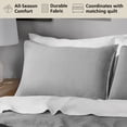 thumbnail image 2 of Mainstays Garment Washed Striped Pillow Sham, King, Silver Grey, 1 Pack, 2 of 7