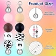 thumbnail image 5 of Beadable Keychains Include 15 Keychains 15 Gift Bags for Beads Bulk Blank Bar ID Name Badge Reels with Belt Clip Beadable Items for Nurse Teacher Office Jewelry DIY Gift, 5 of 6
