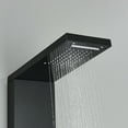 thumbnail image 3 of CES Shower Panel Tower System,Shower Column with Temperature Display,Rainfall Waterfall Shower Head Shower,6 Adjustable Body Jets,Handheld Shower,Wall Mount Black, 3 of 11