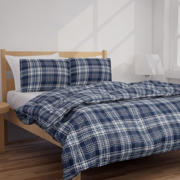 Linen Chest Herring Flannel Duvet Cover Set Walmart.ca