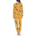 thumbnail image 3 of FOR U DESIGNS Halloween Pumpkin Ghost Long Sleeve Pajama Set for Women with Pockets 2 Pack Size 6XL Pjs Lightweight Lounge Sleepwear Pants and Tops for Women, 3 of 6