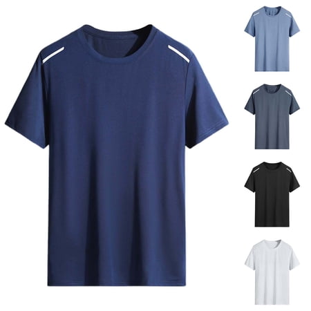 ibiyuan Golf Shirts for Men Athletic Short Sleeve Mens T Shirts Quick-Dry Knit Tees Uv Protection Solid Tops Breathable Gym Sports Performance