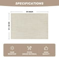 thumbnail image 7 of Sm:)e Beige Placemats Set of 4 - Heat Resistant Non-Slip Place mats for Dining Table, Washable Durable PVC Table Mats, 7 of 7