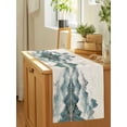 Chinese Zen Landscape Ombre Table Runner 13x90in Non-Slip Cotton Linen ...