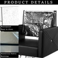 thumbnail image 3 of 2Pcs Salon Chair Cover, 20.1" x 15.8" Clear Barber Salon Chair Back Covers, Plastic Chair Covers Protectors for Most Standard Salon Chairs Office Chairs, Black, 3 of 6