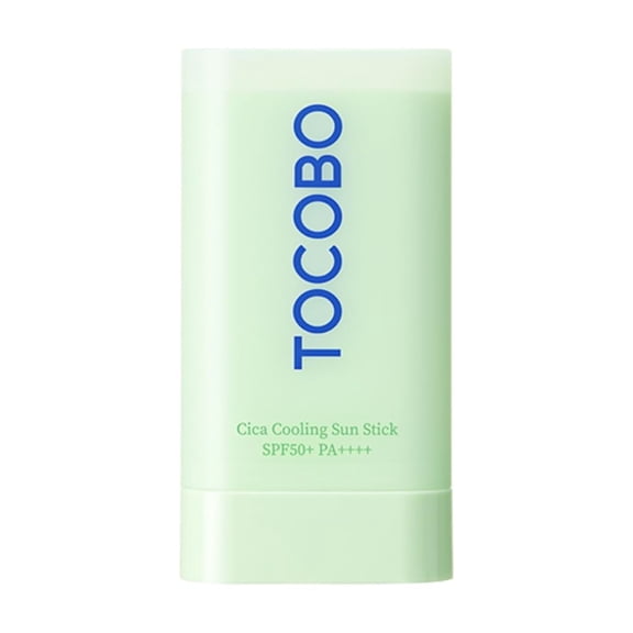 TOCOBO Cica Cooling Sun Stick SPF50  PA     1.69 fl. oz - Fermented Cica Complex, Cooling Sun Stick, Reduces Skin Temperature, Quick Soothing, Lightweight and Moisturizing Sun Stick