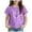 Purple, variant on Gubotare T Shirts for Girls Trendy Girls' Tees Short Sleeve T Shirt Casual Graphic Summer Crewneck Tops (Beige,Size 6-7 Years)