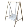 thumbnail image 5 of yotijay 1/12 Patio Swing DIY Accs for Window Display DIY Model Landscape Decorations wood and white, 5 of 9