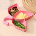thumbnail image 3 of Hariumiu Dipping Dish with Handle Sure Here's A Product Title for Listing 2pcs Leaf Shape 3-compartment Dipping Dish Set for Salad Dressing Seasoning Sauce, 3 of 7