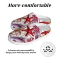thumbnail image 6 of Haiem Coral Reef Print Women's Fuzzy Memory Foam House Slipper Cozy Home Footwear Non-slip Winter Slippers-44/45, 6 of 7