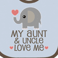 thumbnail image 4 of Inktastic Aunt and Uncle Love Me Nephew Boys or Girls Baby Bib, 4 of 4