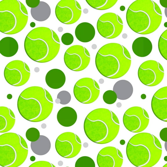 Tennis Ball Premium Gift Wrap Wrapping Paper Roll Pattern
