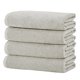 thumbnail image 1 of Toallas de baño grises - Juego de toallas de baño 100% algodón, paquete de 4, 54 x 27 - Toallas absorbentes de secado rápido y duraderas para decoración del baño - Fibras de dos capas de baja torsión, 1 of 1