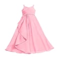 thumbnail image 6 of RMGVDSD Girl's Formal Dresses Girls A-Line Halter Dress Junior Bridesmaid Flower Girl Flowy Chiffon Maxi Dresses Wedding Party Pageant Gown 5-6 Years, 6 of 6