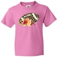 thumbnail image 3 of Inktastic Football with Flowers and Leopard Spots Youth T-Shirt, 3 of 5