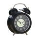 thumbnail image 3 of Reloj despertador analógico con dos campanas y luz nocturna, temporizador decorativo y fuerte. Negro, 3 of 9