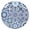 Folk, variant on Tablecloth Retro Vintage Floral Paisley Pattern Waterproof Round Cover with Elastic Edges and Back for Dining