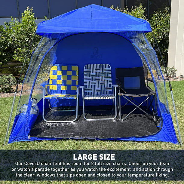 CoverU Sports Tent Pod For 3-4 People RAIN or Sun Protection – NEW Pop Climate Canopy Shelter – Soccer, Football, Softball & Other Sporting Events and Parades - Patented - Blue - Walmart.com