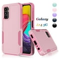 thumbnail image 1 of For Samsung Galaxy A14 5G Case, 2 in 1 PC Phone Case for Galaxy A14 5G 6.6" 2022 Case, Rubber & Rugged Shockproof Full Body Protection Case Cover - Black, 1 of 6