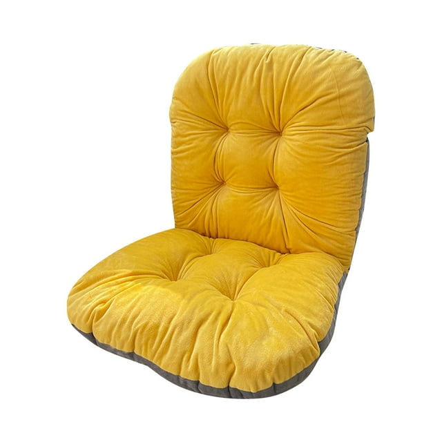 MOQIN Desk Chair Cushion Non-Slip Rocking Chair Cushion Office Chair Cushion Dorm Seat Cushion with High Back Support Soft Chair Cushion with Ties for Office Car Home Dining Room Kitchen
