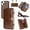Brown, variant on ELEHOLD Leather Wallet Case for iPhone 15 Plus 6.7" with Large Capacity 13 Card Slots Zipper Pocket Kickstand Magnetic Detachable Case Crossbody Shoulder Strap Shockproof Protective Cover,Brown
