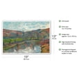 thumbnail image 2 of Brittany Landscape - France - From an Original Color Painting by Paul Gauguin c.1888 - Master Art Print (Unframed) 13in x 19in, 2 of 4