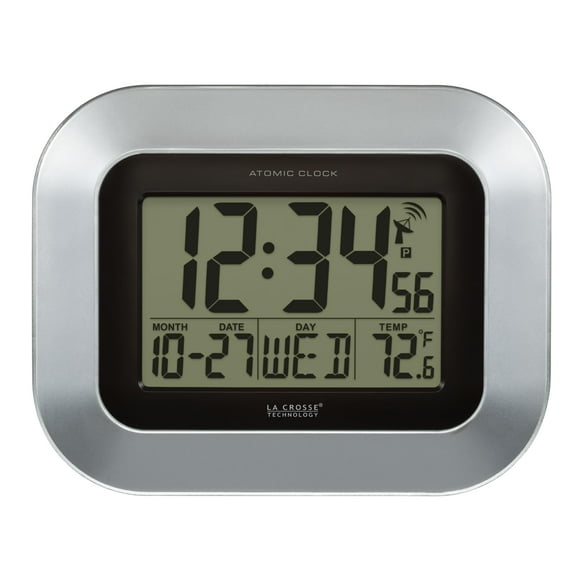 Reloj de pared digital atómico La Crosse Technology WT-8005U-S