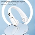 thumbnail image 3 of Cateissary Ventilador para colgar en el cuello con pantalla LED Ventiladores de enfriamiento de aire manos libres ajustables USB Usable Personal Electrodomésticos Rosa, 3 of 6