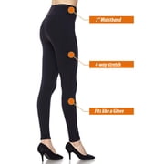 2 Pack Women's 3 inch High Waistb Length Leggings For Yoga and Casual