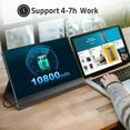thumbnail image 5 of Portable Monitor Touch Screen, Built-in 10500mAh Rechargeable Battery, UPERFECT 15.6 FHD HDR 1080P Portable Laptop Monitor for Laptop Mackbook PC Phone Xbox Switch PS4 PS5, 5 of 8
