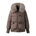 thumbnail image 4 of Winter Coats for Women Winter Coat With Hood Warm Thickened Down Jacket Outerwear Windproof Cold Weather Thermal Jacket For Ladies Winter Jackets for Women, 4 of 4