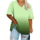 thumbnail image 1 of Camisas de Verano para las Mujeres de Manga Corta con Cuello en V de Gran Tamaño, Camisas de Gran Tamaño para las Mujeres, 1 of 4